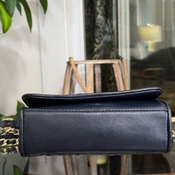 ♦️♦️  TORY BURCH AUTHENTIC BLUE FLEMING CROSSBODY HANDBAG ♦️♦️ - Picture 7 of 11